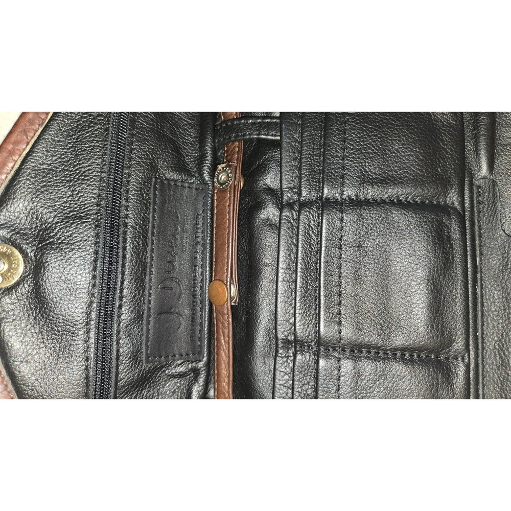 J. Duren Rainguarded Leather Crossbody Bag Brown Organizer Wallet Purse - Picture 3 of 5